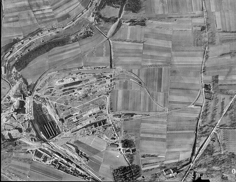 Luftbild Vaihingen Projekt "Stoffel" und KZ Wiesengrund